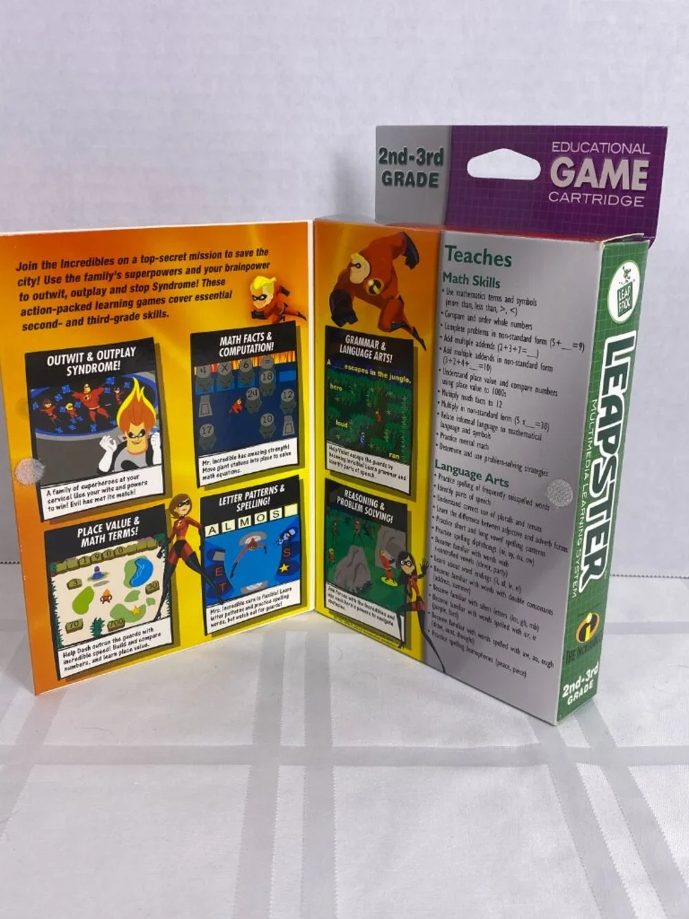 The Incredibles:‎ Leapster Educational Game, Box & Parent Guide